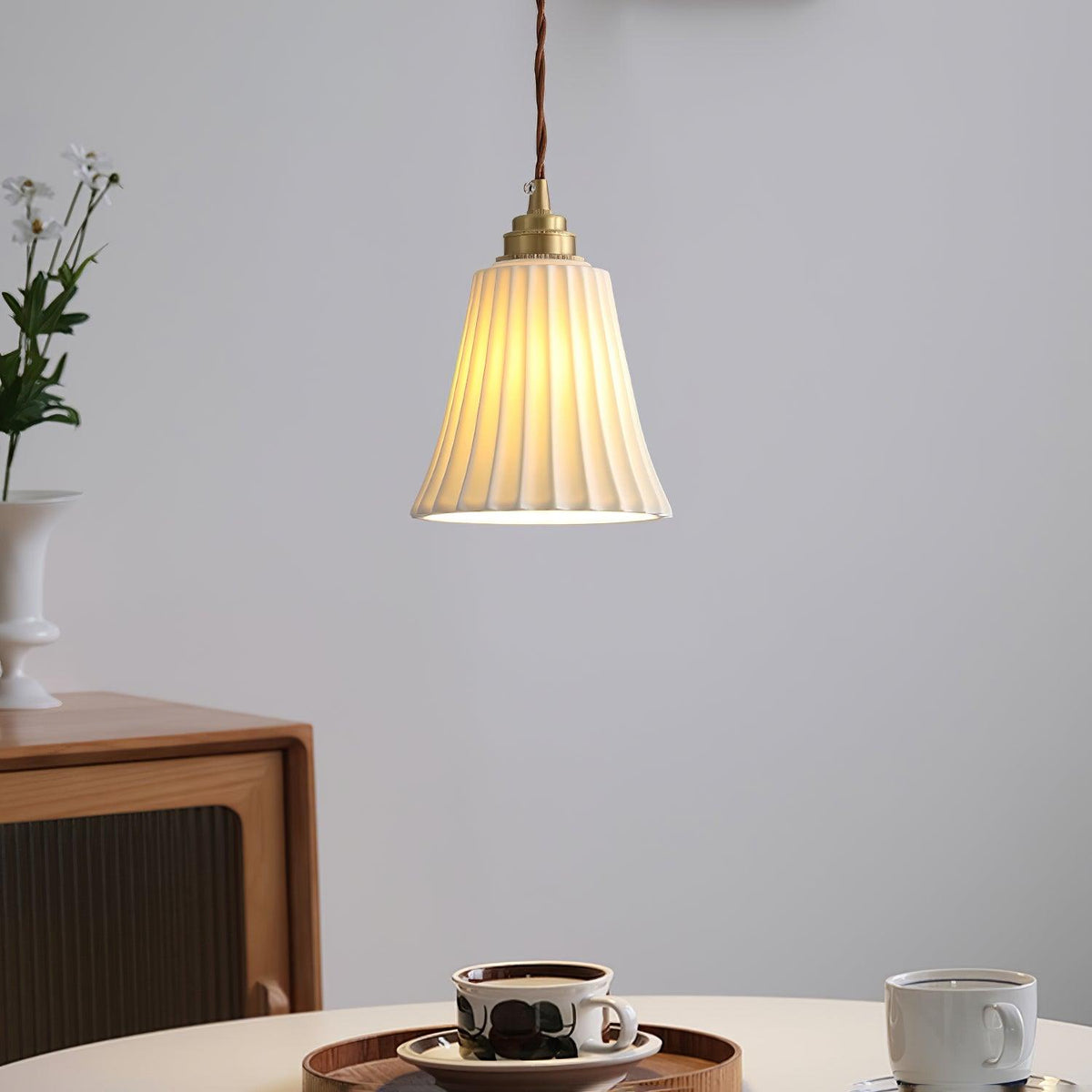 Lorrenwyn Ceramic Pendant Light-Moonnatur