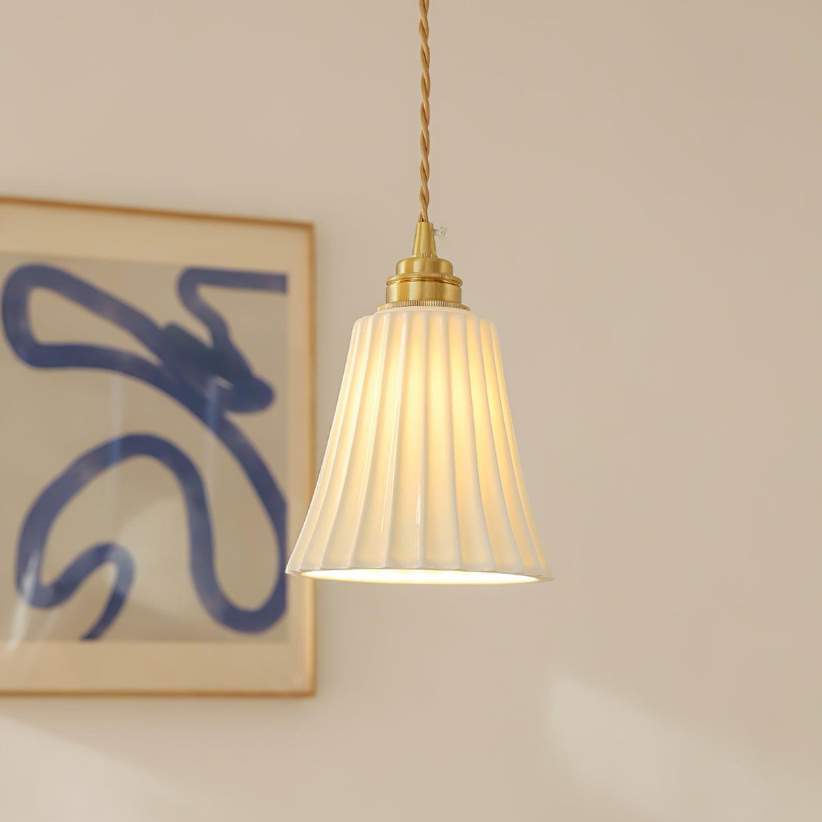 Lorrenwyn Ceramic Pendant Light-Moonnatur
