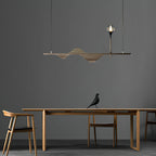 Maelune Wood Pendant Light-Moonnatur