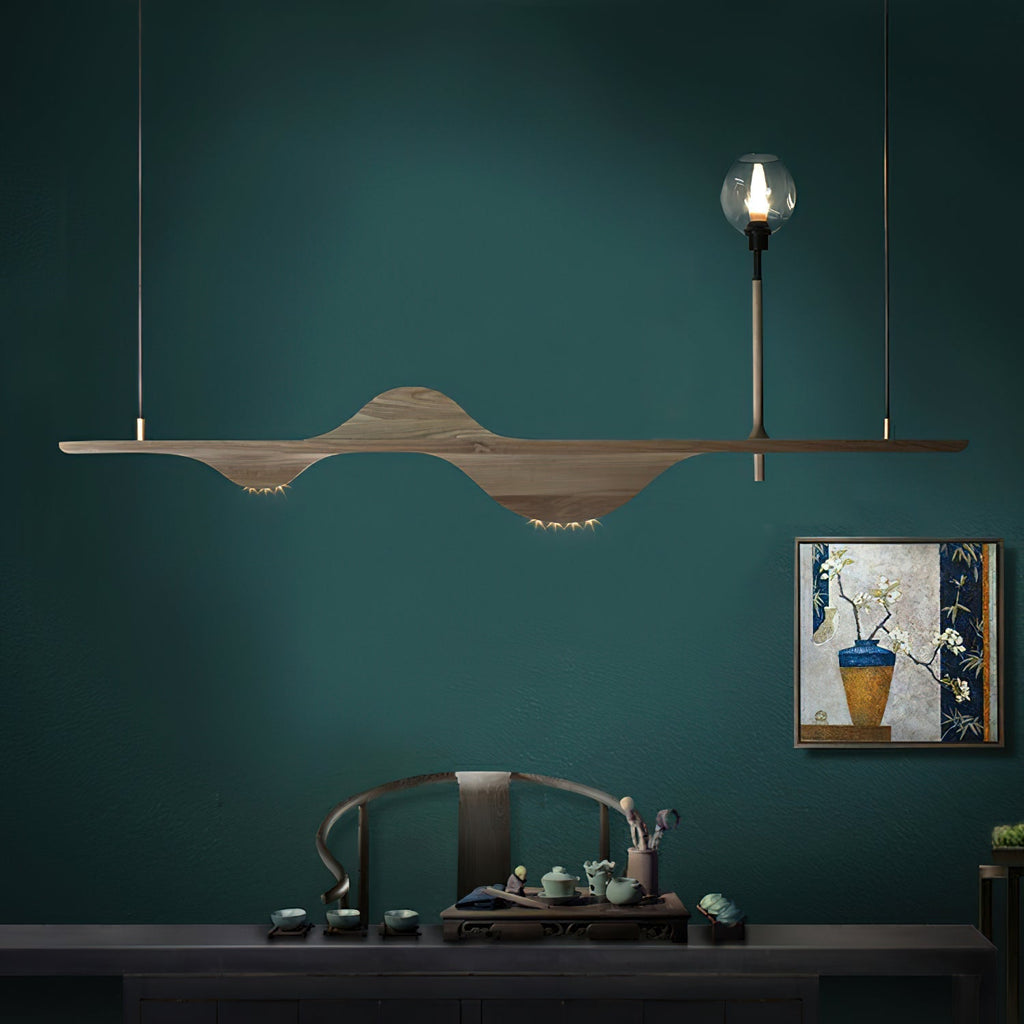 Maelune Wood Pendant Light-Moonnatur
