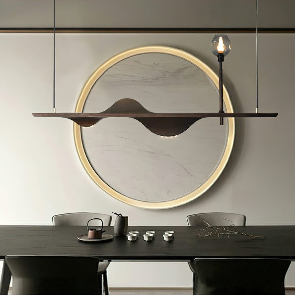 Maelune Wood Pendant Light-Moonnatur