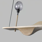 Maelune Wood Pendant Light-Moonnatur