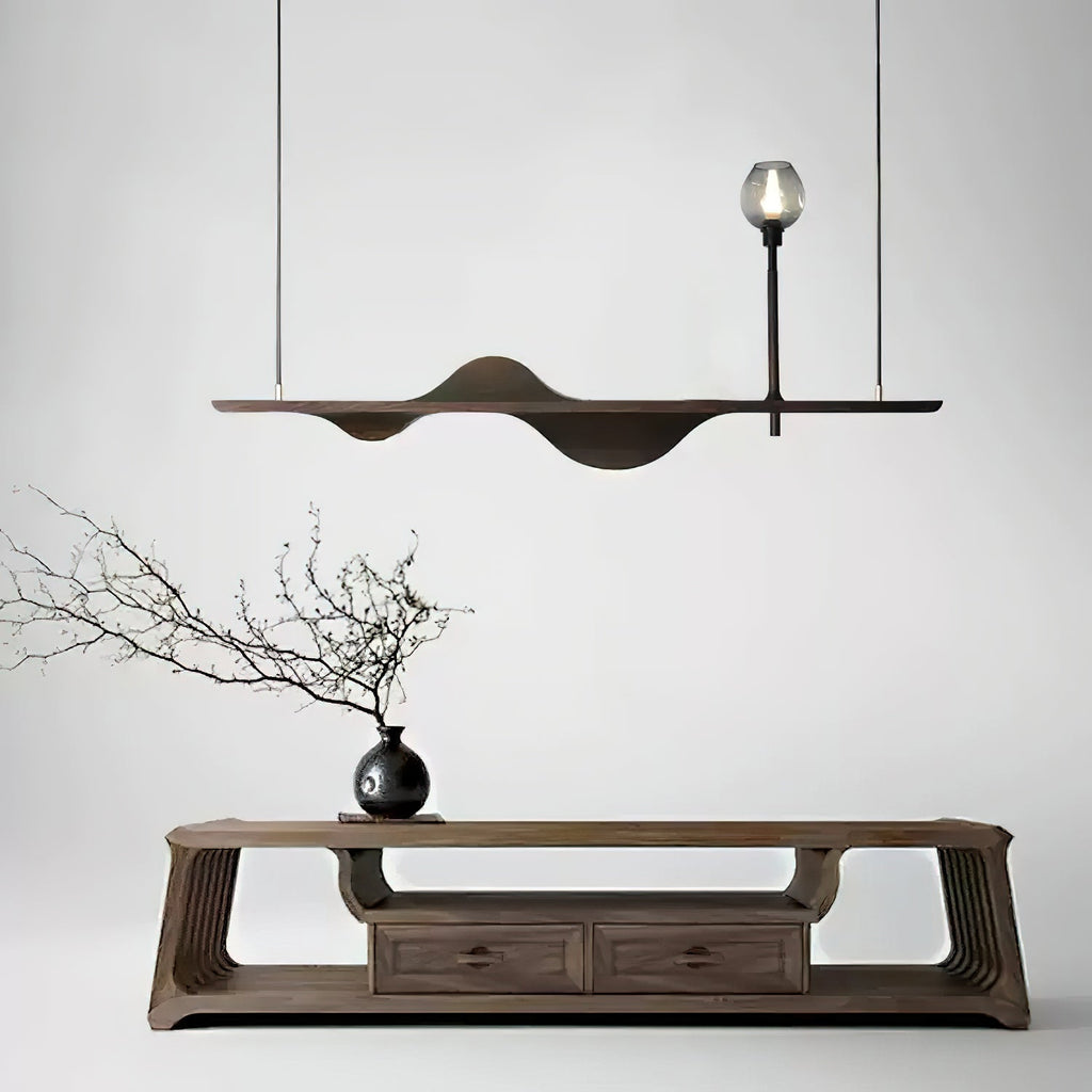 Maelune Wood Pendant Light-Moonnatur
