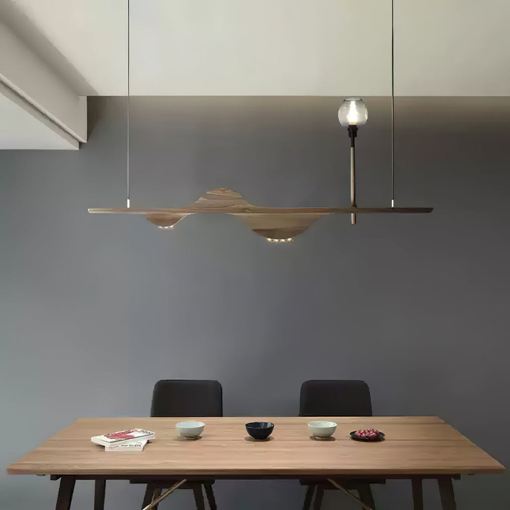 Maelune Wood Pendant Light-Moonnatur