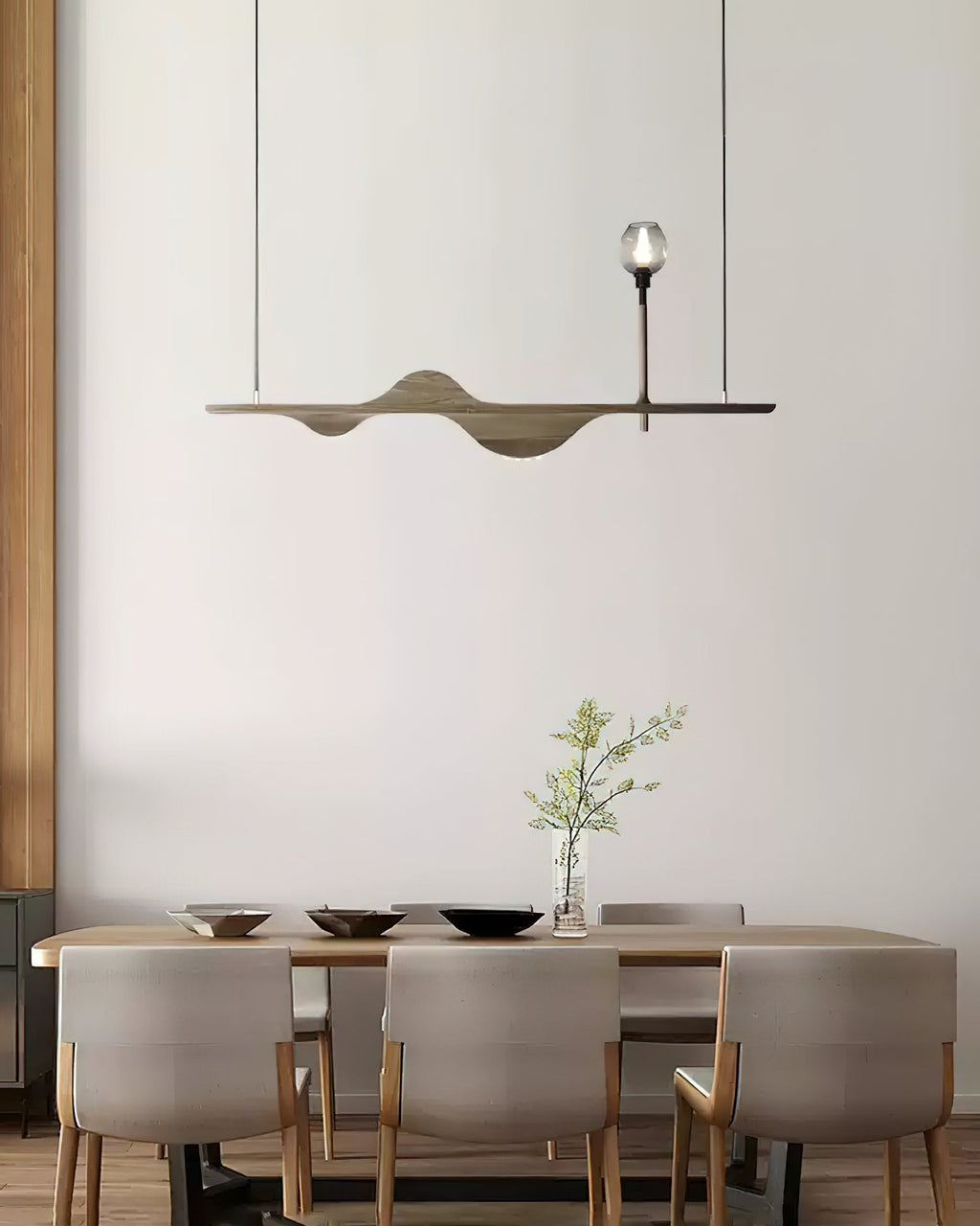 Maelune Wood Pendant Light-Moonnatur