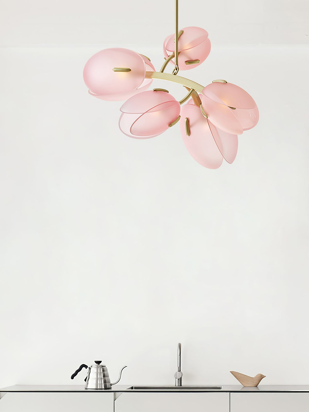 Wrenwyn Glass Chandelier-Moonnatur