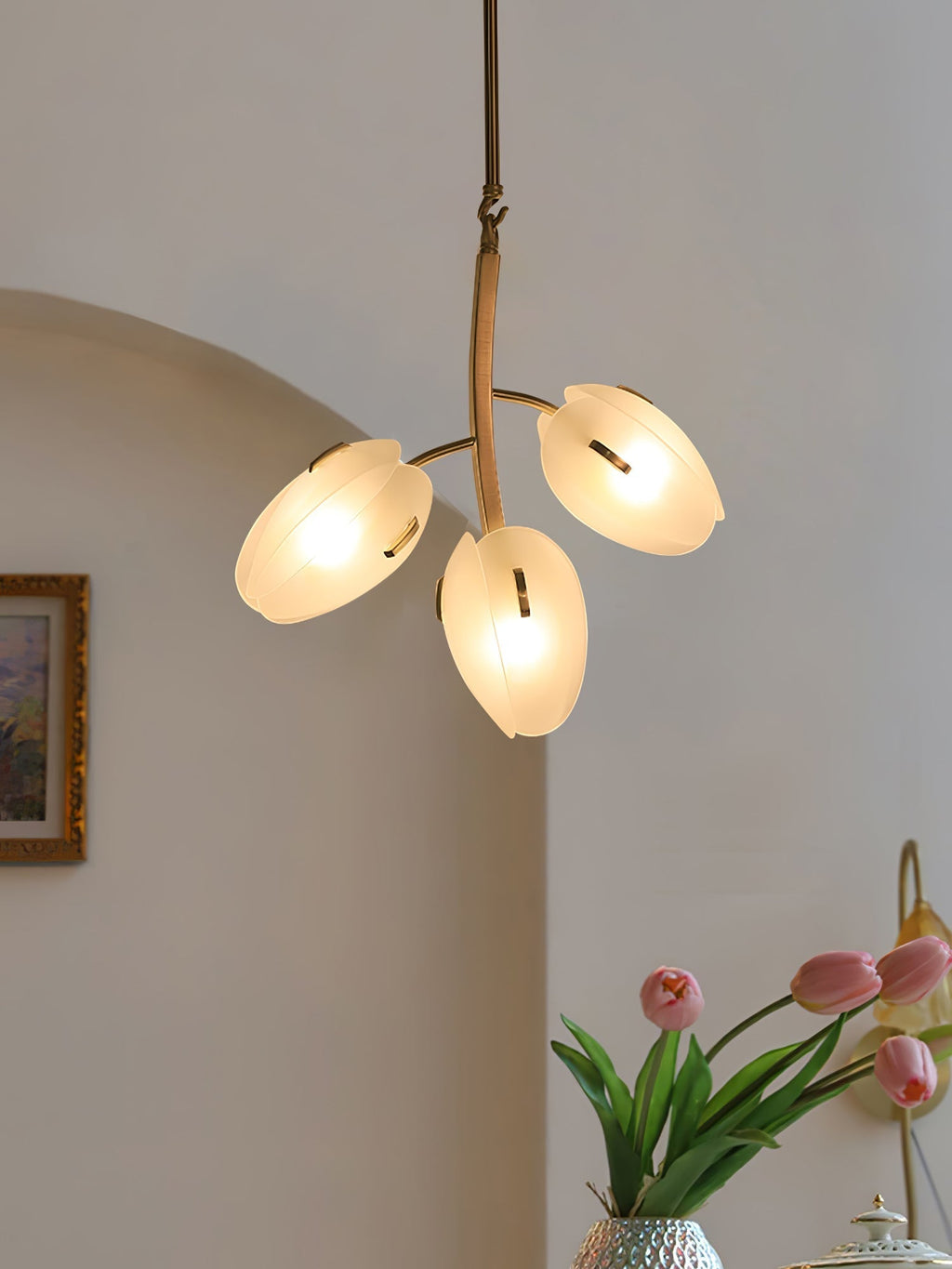 Wrenwyn Glass Chandelier-Moonnatur