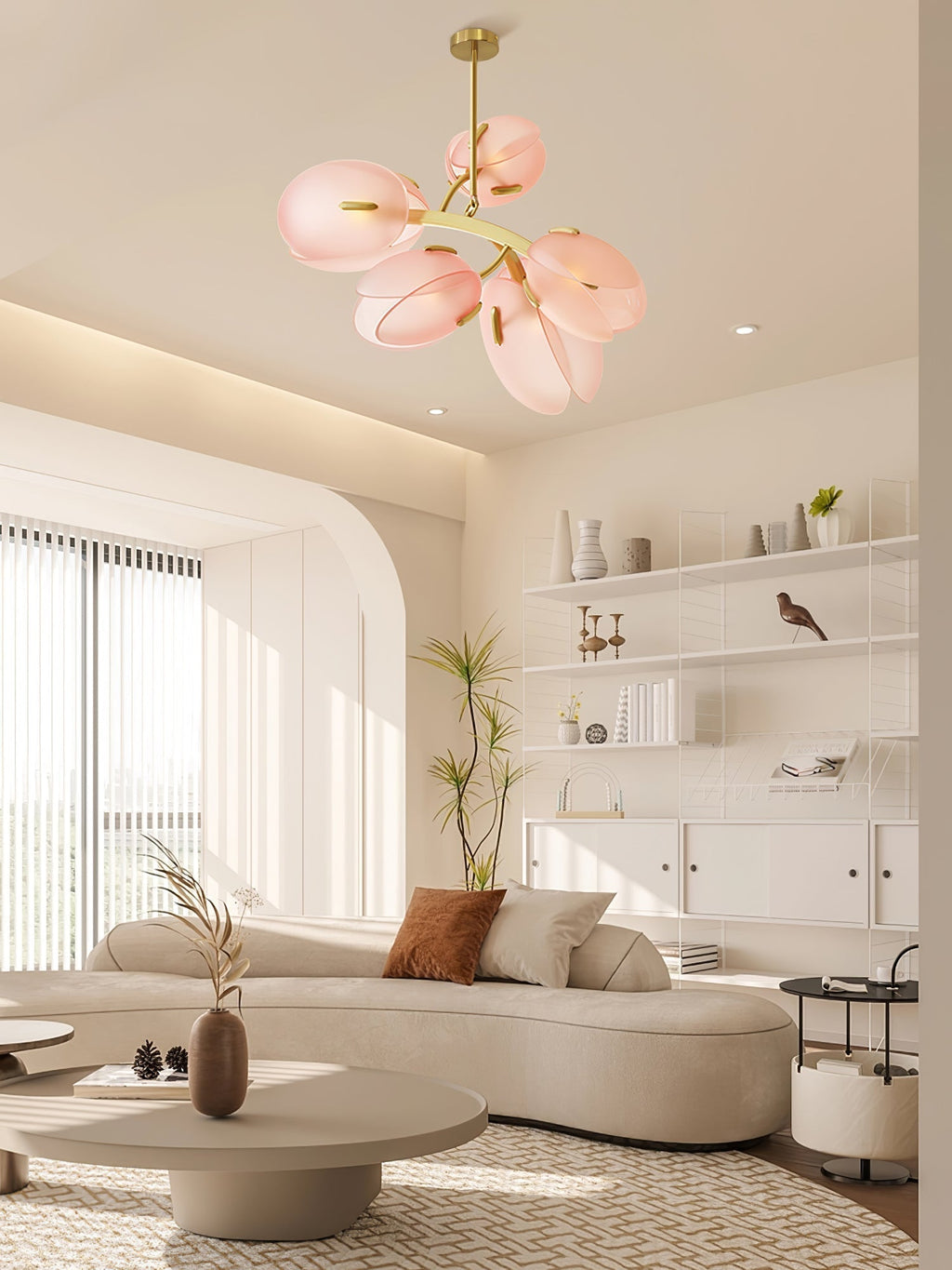 Wrenwyn Glass Chandelier-Moonnatur