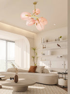 Wrenwyn Glass Chandelier-Moonnatur
