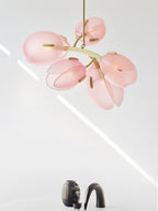 Wrenwyn Glass Chandelier-Moonnatur
