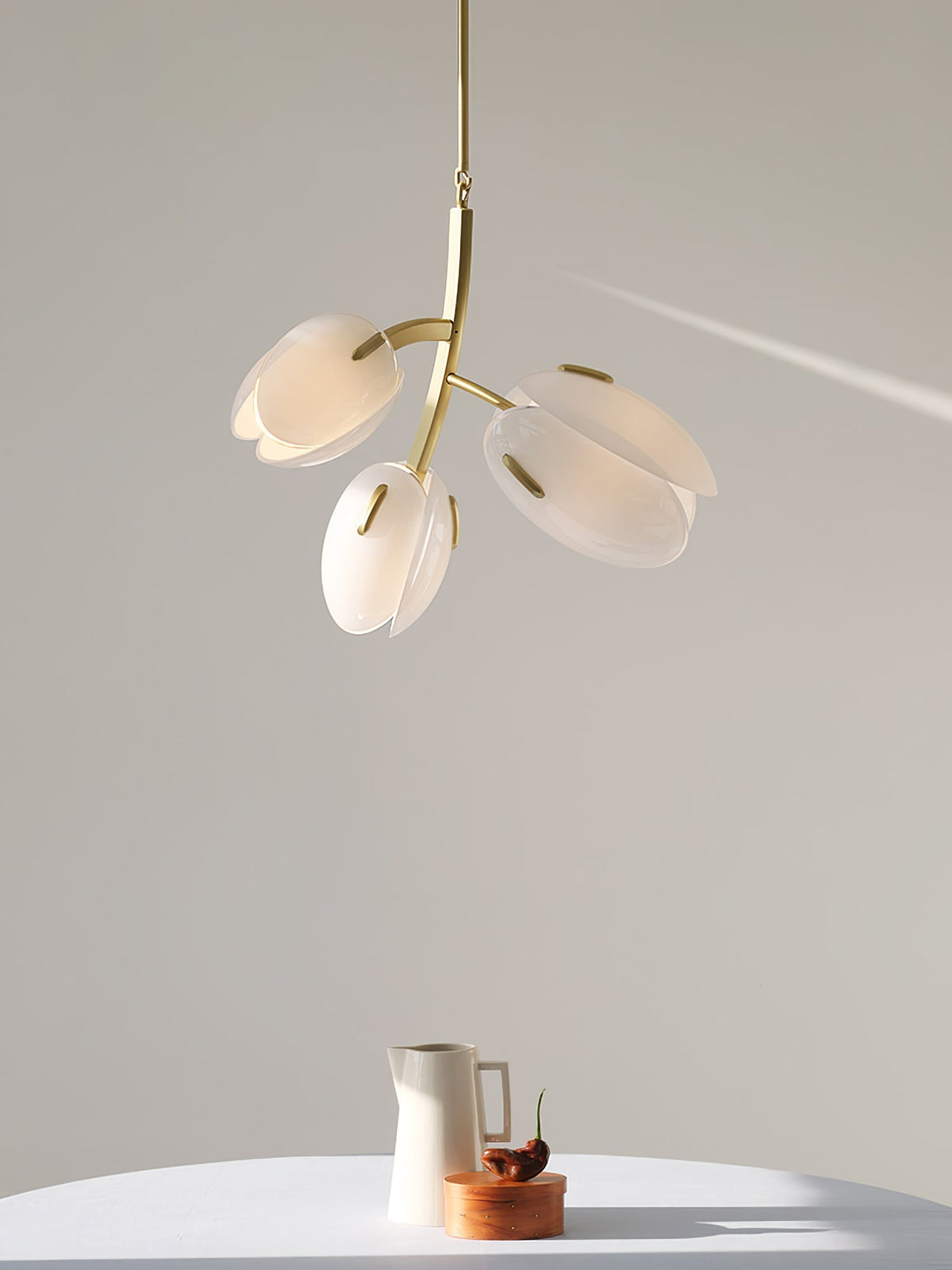 Wrenwyn Glass Chandelier-Moonnatur