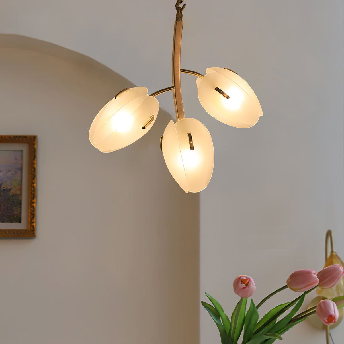 Wrenwyn Glass Chandelier-Moonnatur