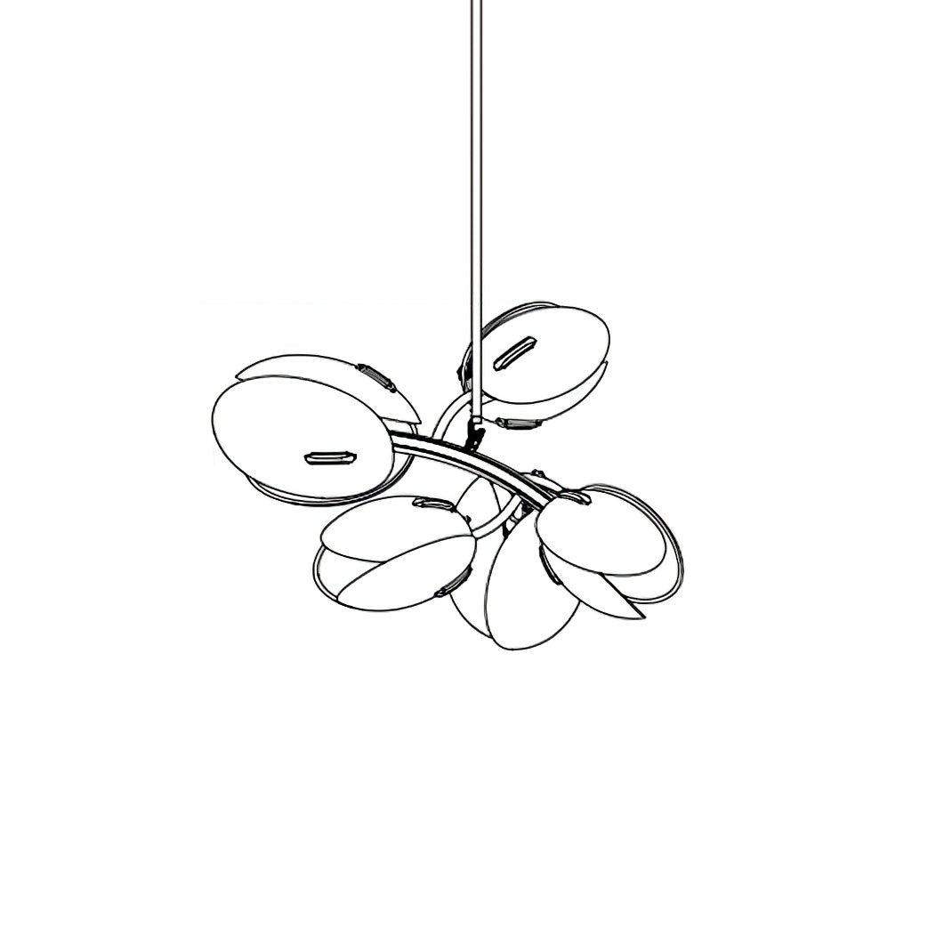 Wrenwyn Glass Chandelier-Moonnatur