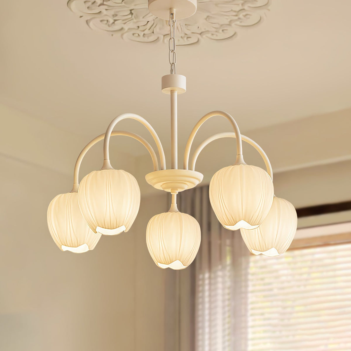 Barrowina Glass Chandelier-Moonnatur