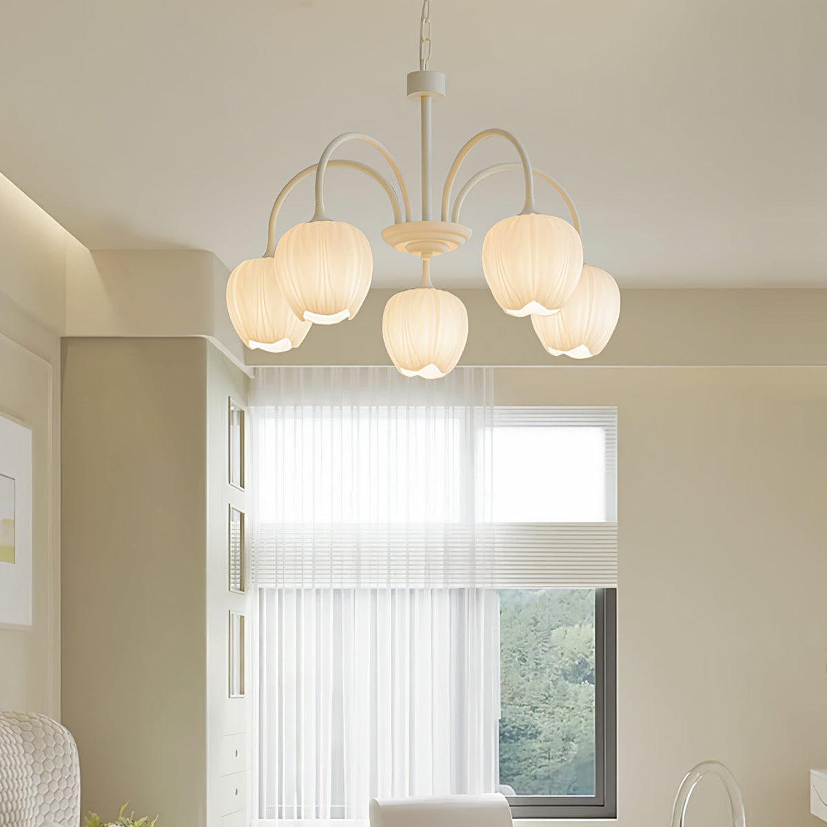 Barrowina Glass Chandelier-Moonnatur