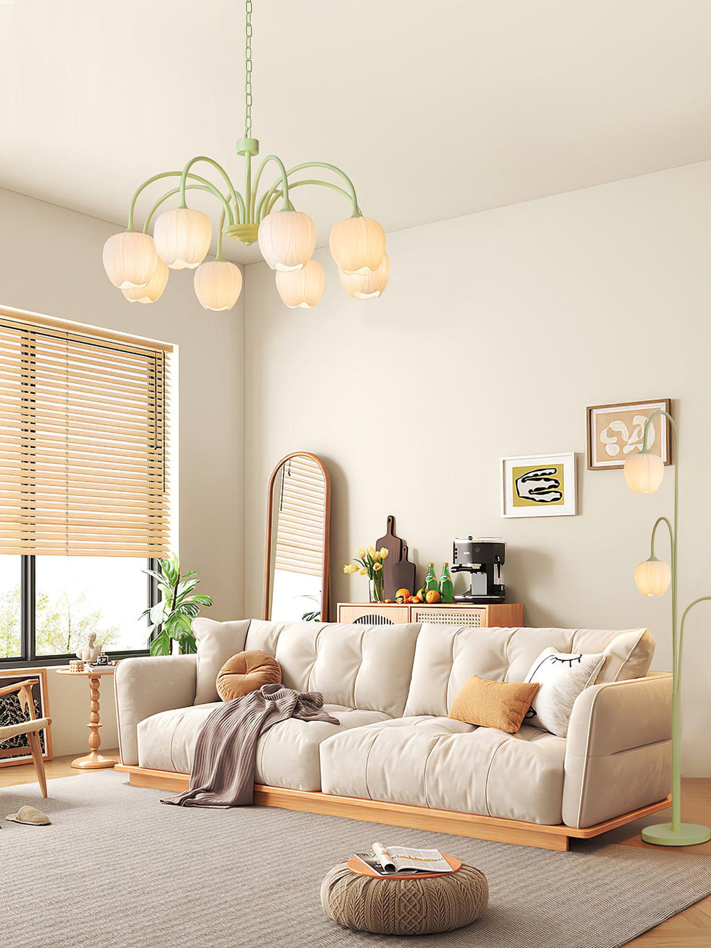 Barrowina Glass Chandelier-Moonnatur