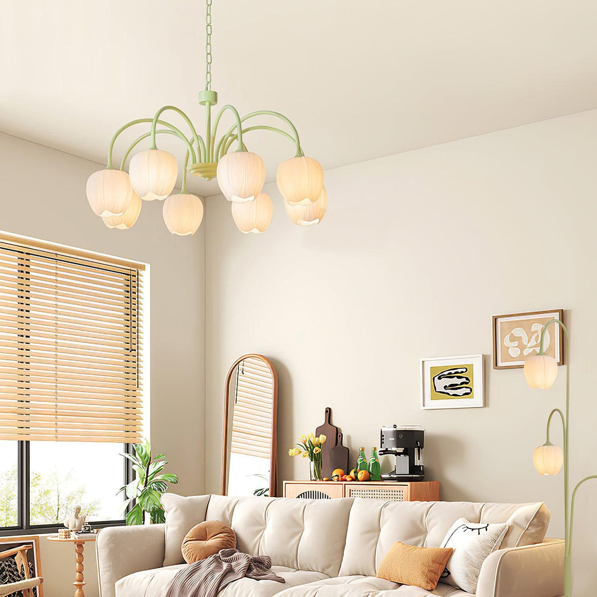 Barrowina Glass Chandelier-Moonnatur