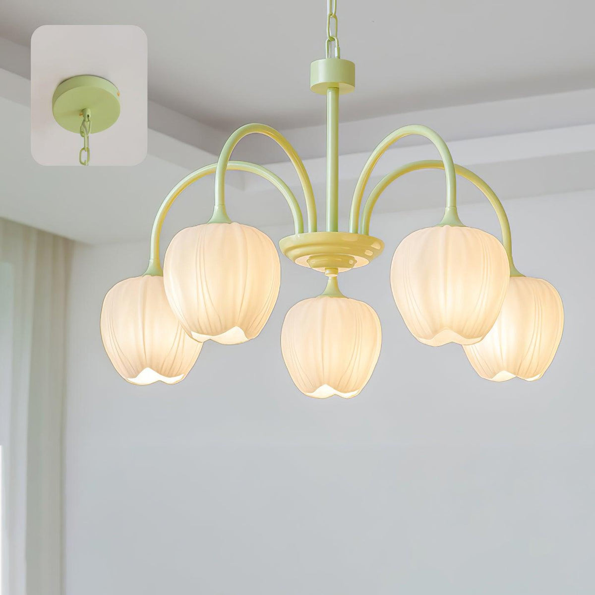 Barrowina Glass Chandelier-Moonnatur