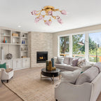 Drenena Glass Ceiling Light-Moonnatur