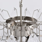Carnelrose Glass Chandelier-Moonnatur