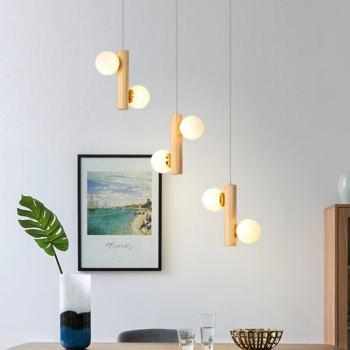 Larkora Glass Pendant Light-Moonnatur