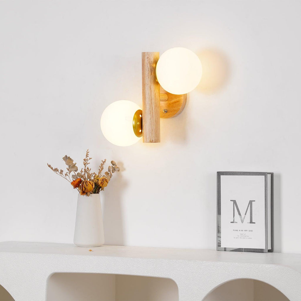 Birchavon Wood Wall Light-Moonnatur