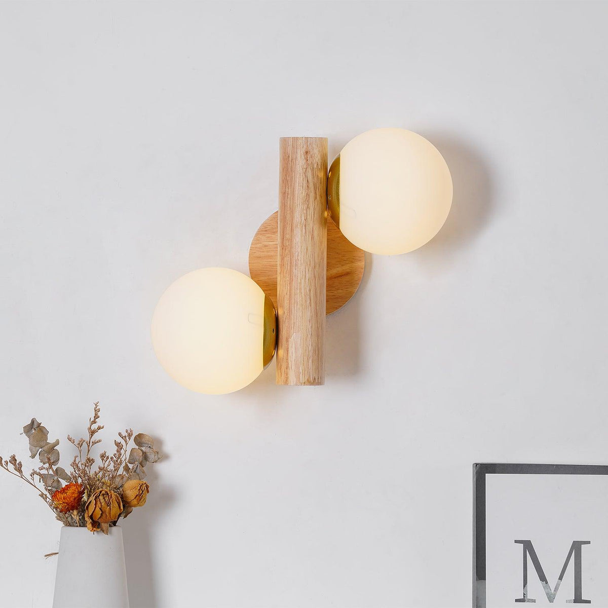 Birchavon Wood Wall Light-Moonnatur