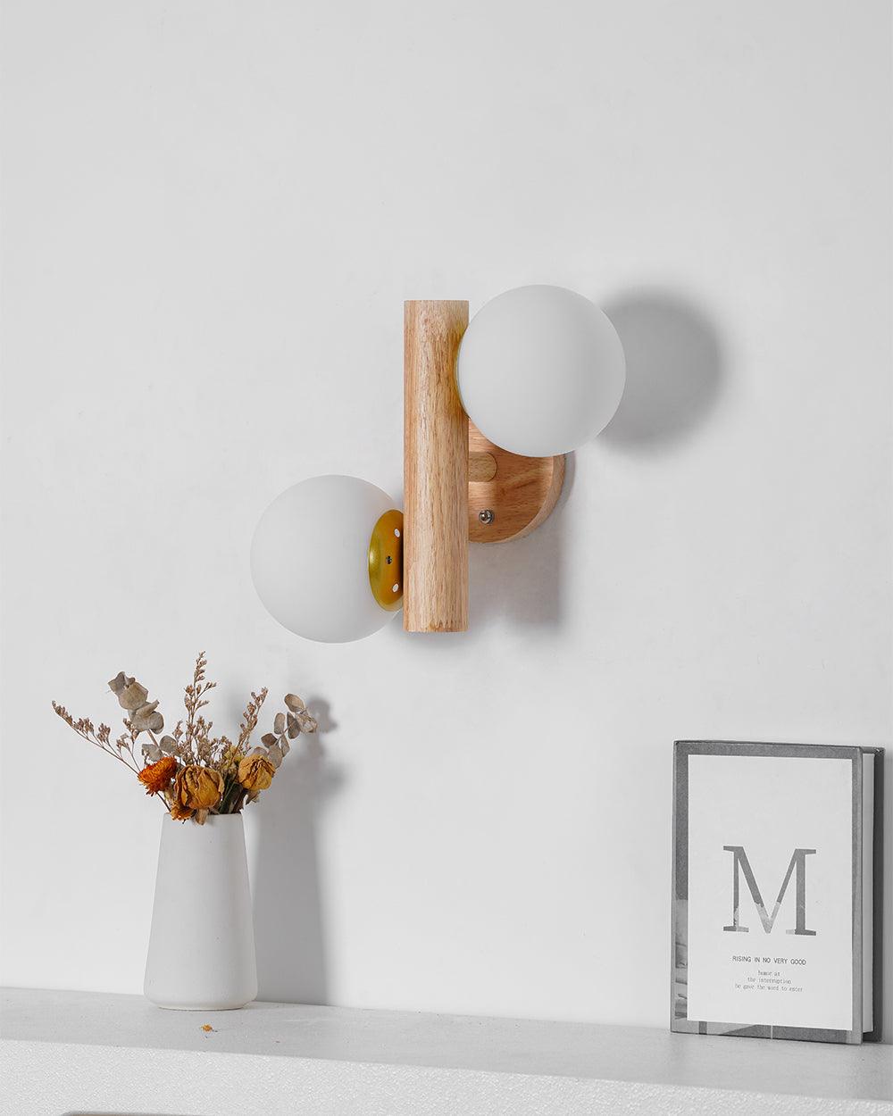 Birchavon Wood Wall Light-Moonnatur
