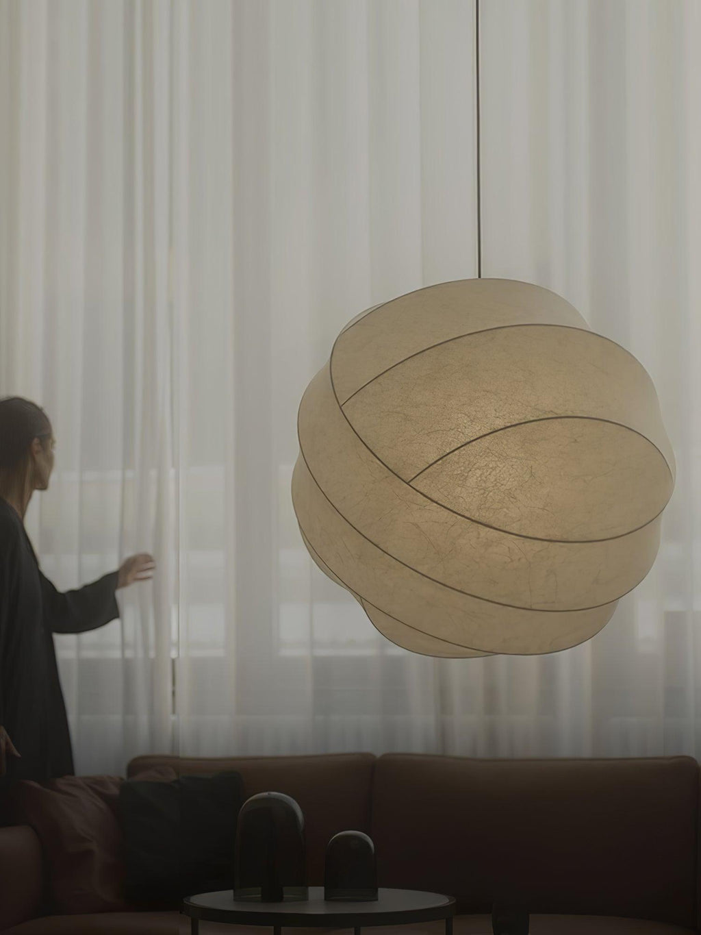 Qovelle Cocoon Pendant Lamp-Moonnatur