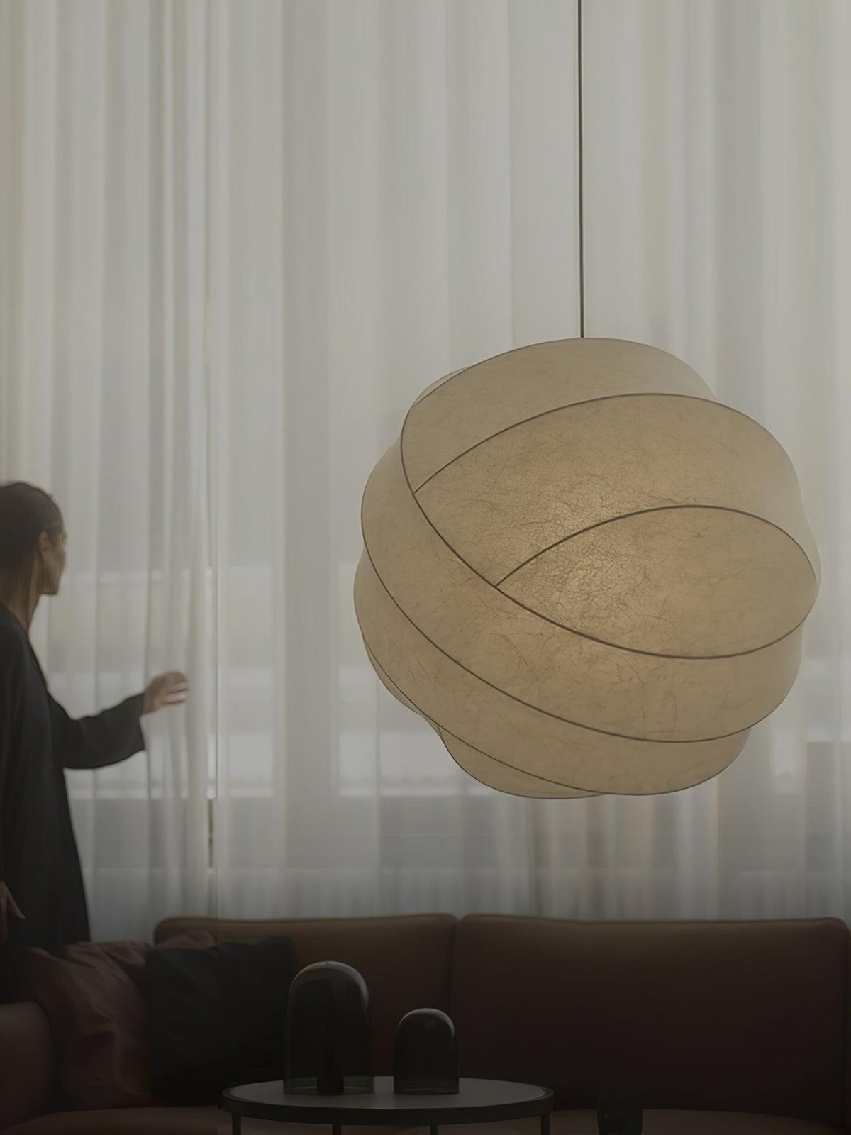 Qovelle Cocoon Pendant Lamp-Moonnatur