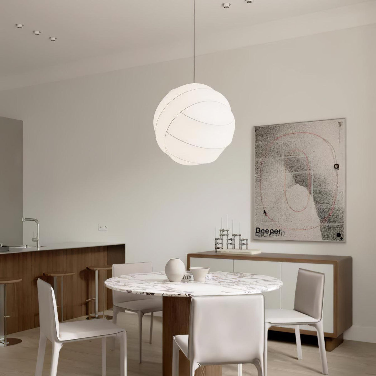 Qovelle Cocoon Pendant Lamp-Moonnatur