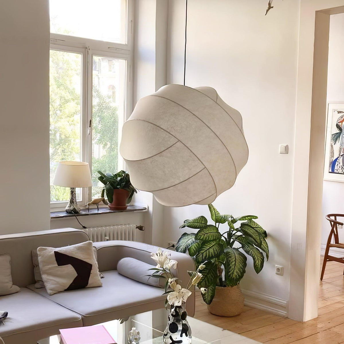 Qovelle Cocoon Pendant Lamp-Moonnatur