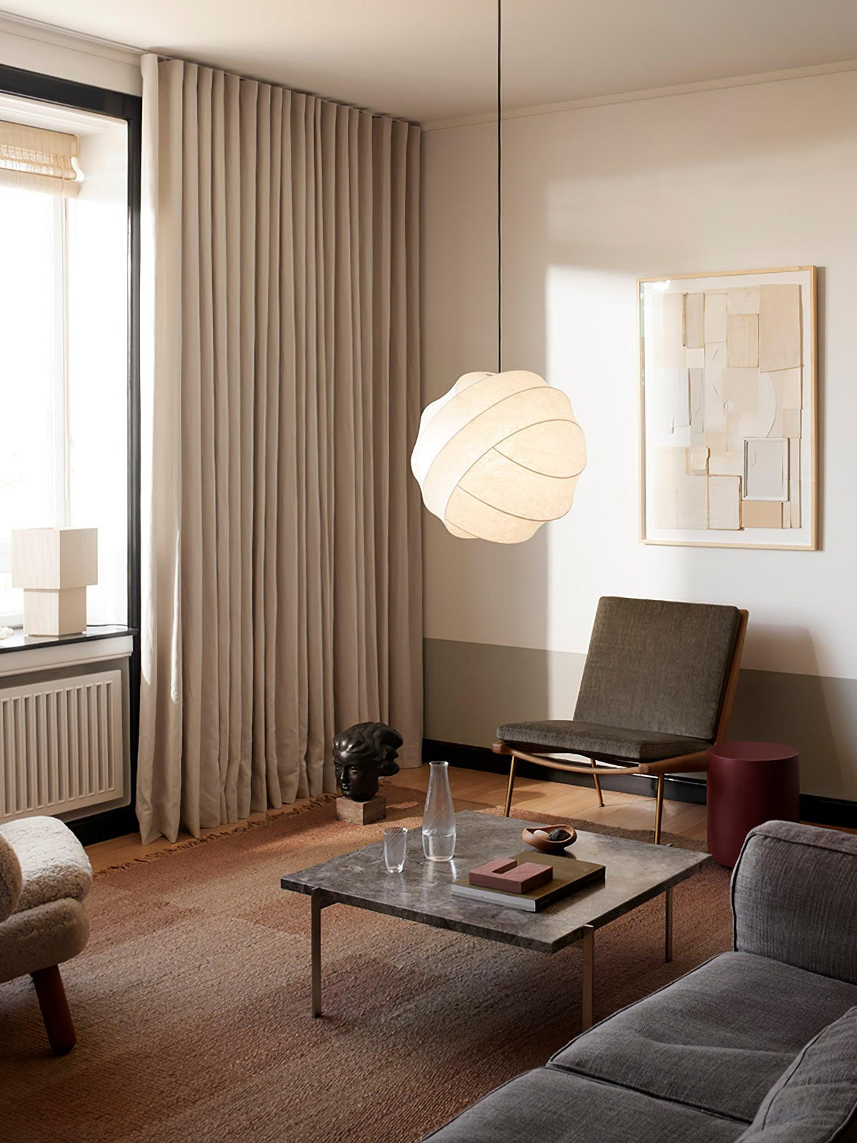 Qovelle Cocoon Pendant Lamp-Moonnatur