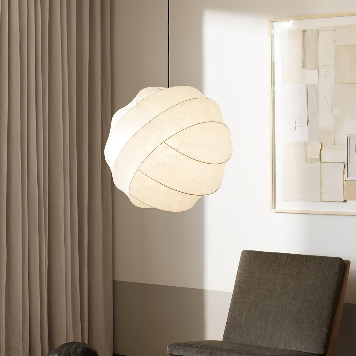 Qovelle Cocoon Pendant Lamp-Moonnatur