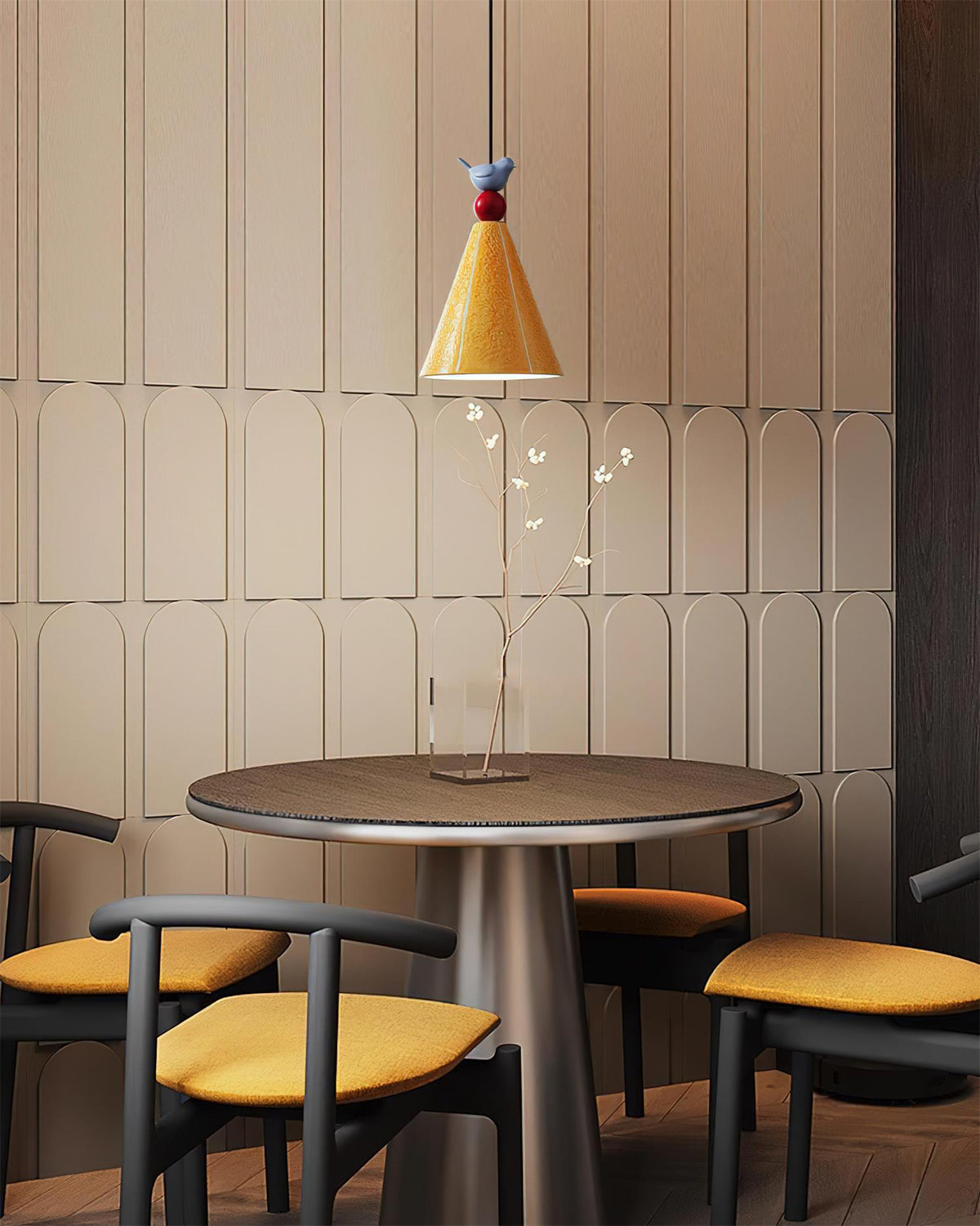 Elsenara Ceramic Pendant Light-Moonnatur