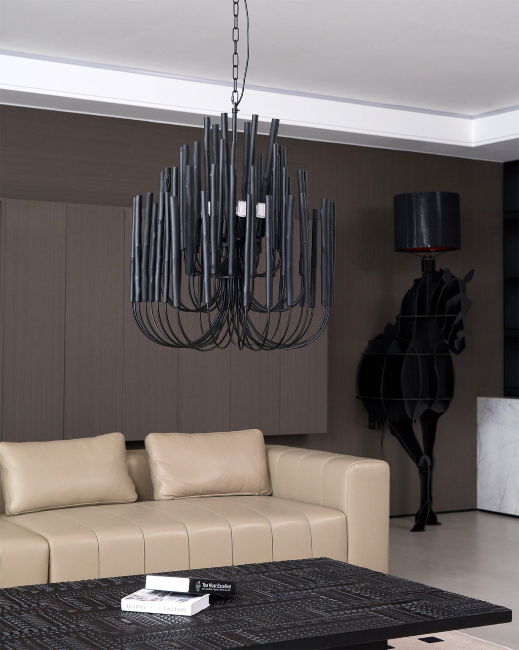 Jardenoria Wood Chandelier-Moonnatur