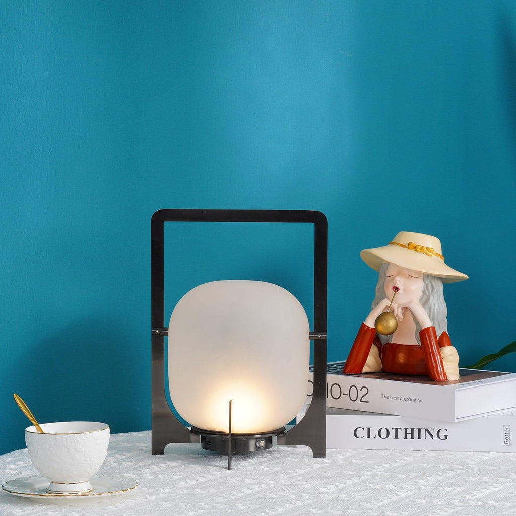 Harlora Plastic Table Lamp-Moonnatur