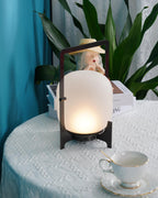 Harlora Plastic Table Lamp-Moonnatur