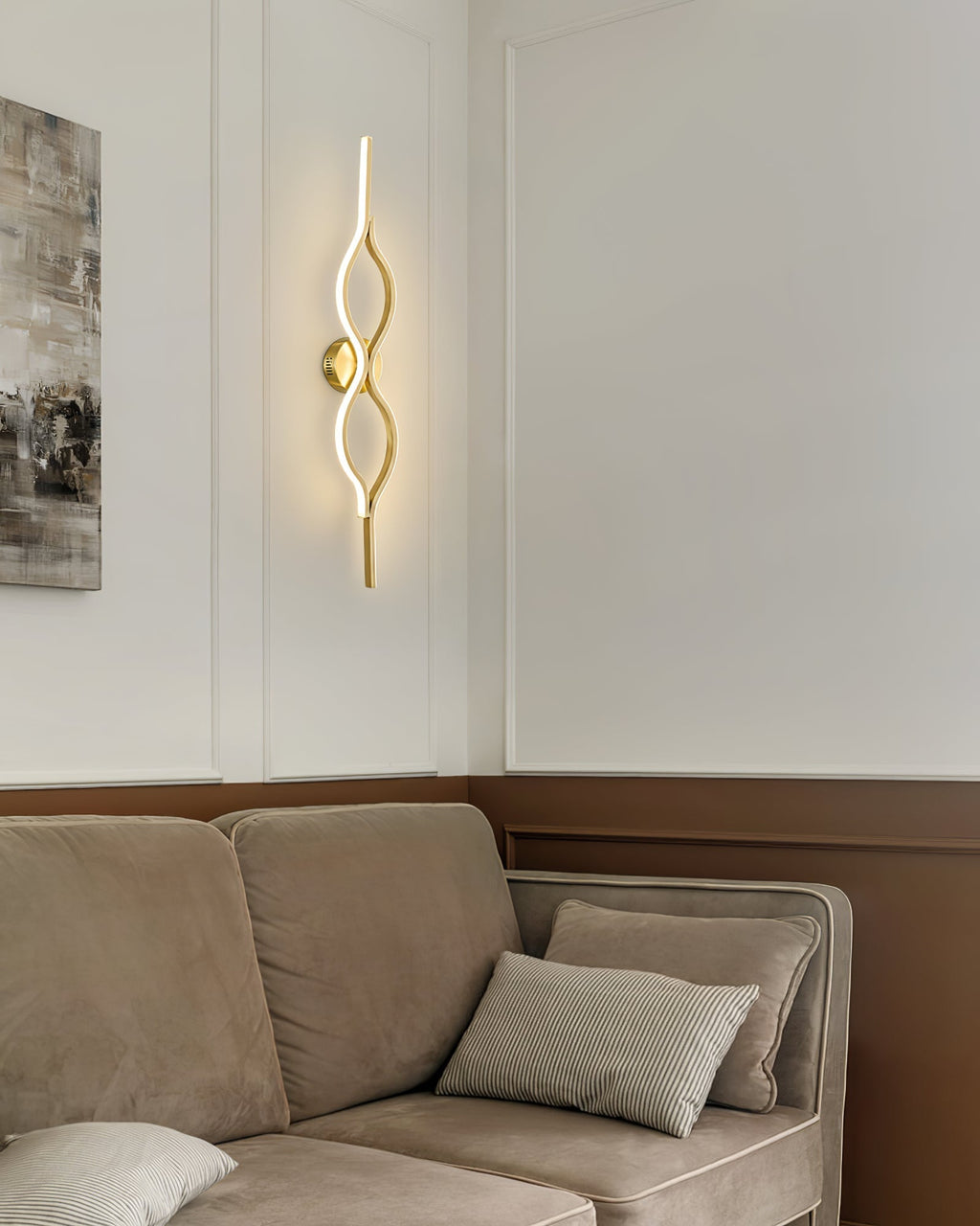 Xalenaria Brass Wall Light-Moonnatur