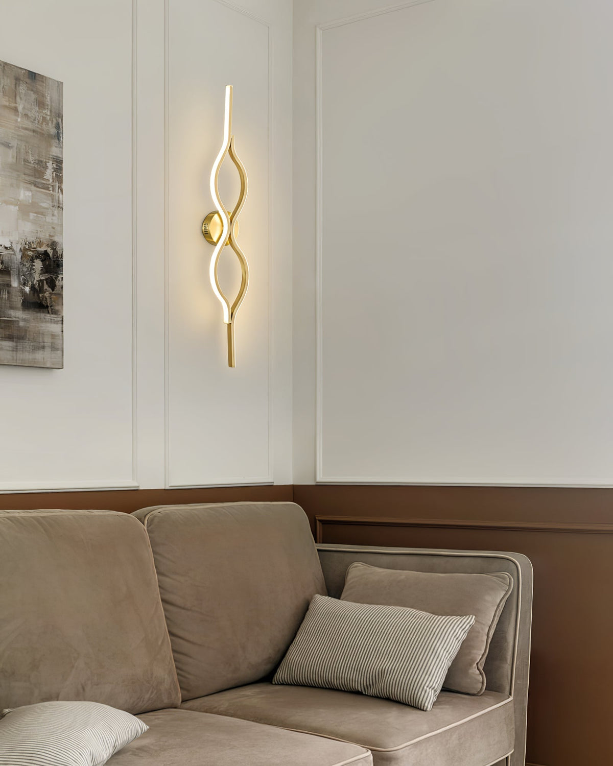 Xalenaria Brass Wall Light-Moonnatur