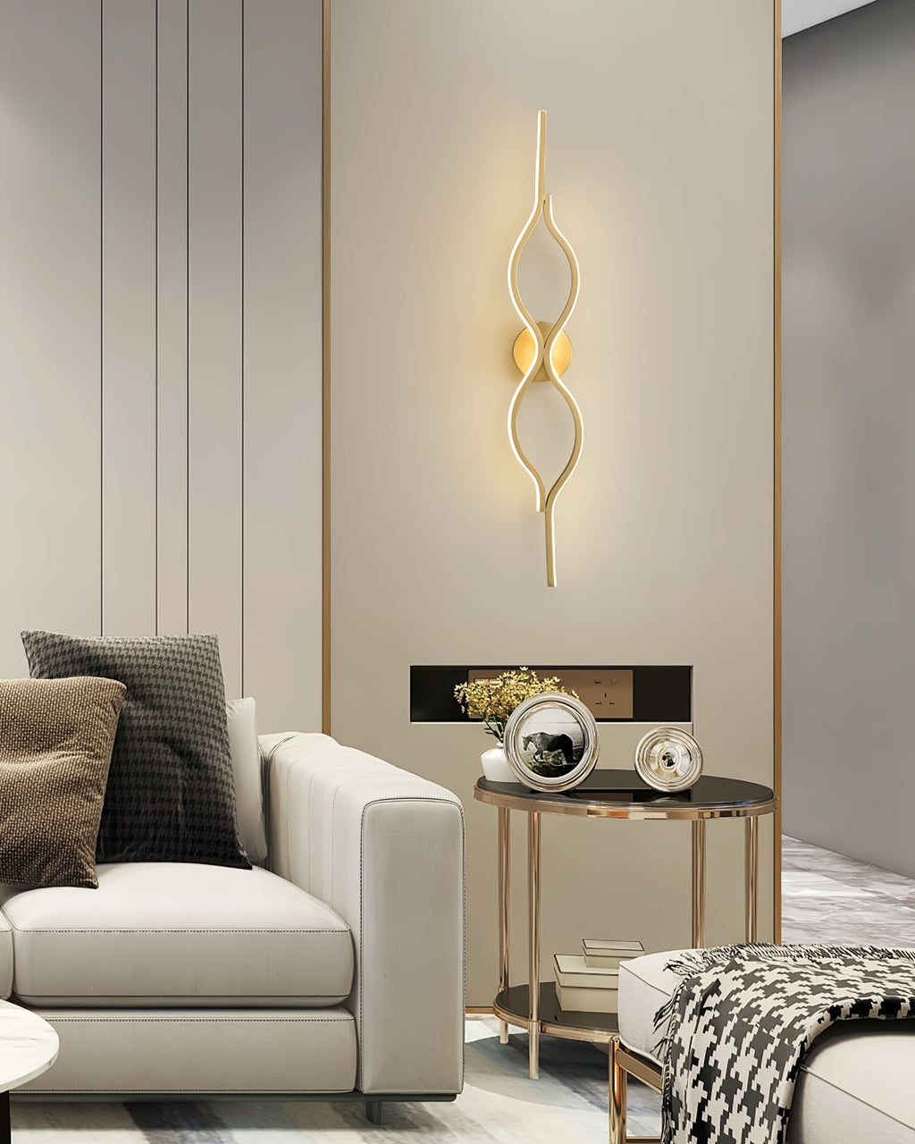 Xalenaria Brass Wall Light-Moonnatur