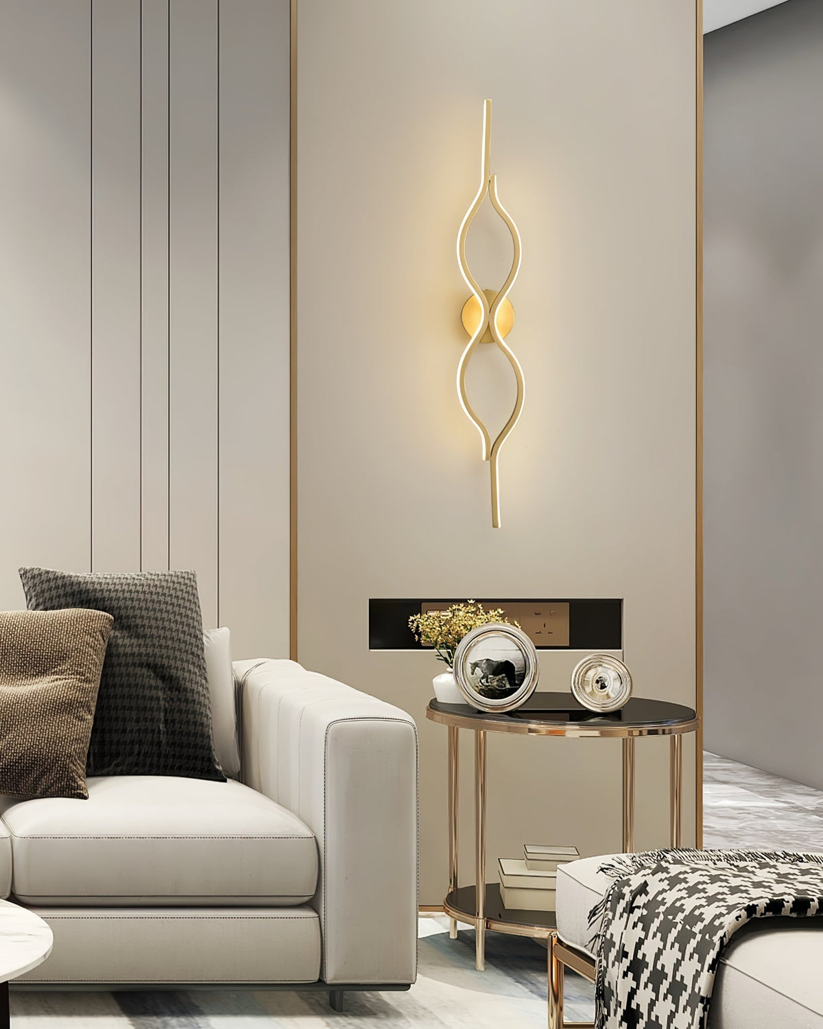 Xalenaria Brass Wall Light-Moonnatur