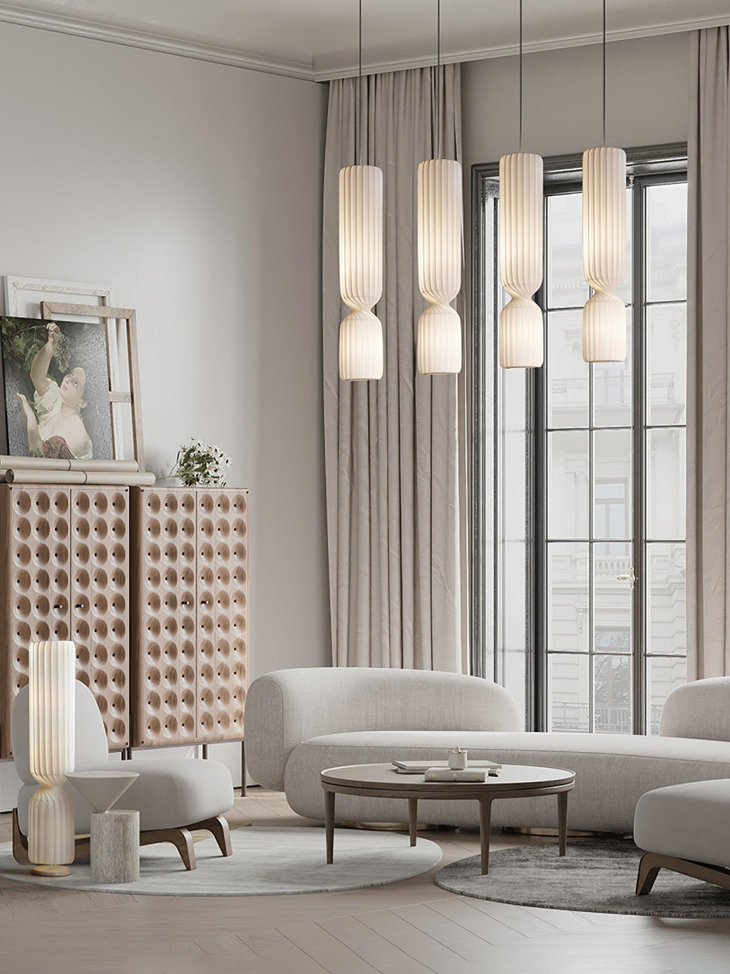 Everaria PVC Pendant Light-Moonnatur