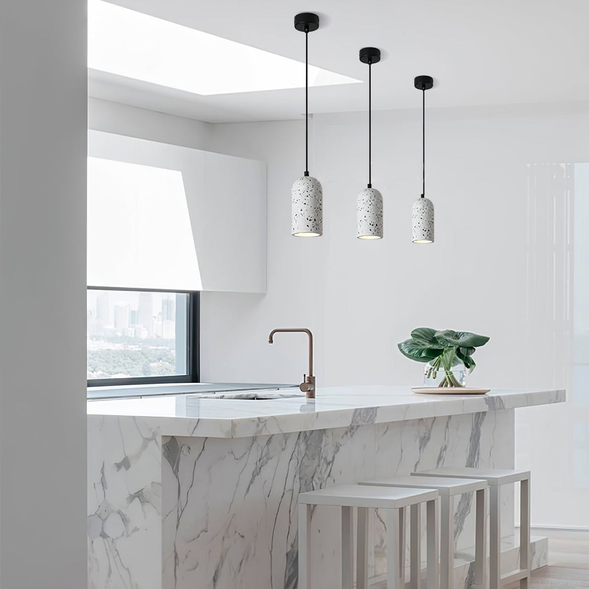 Kardenena Terrazzo Pendant Light-Moonnatur