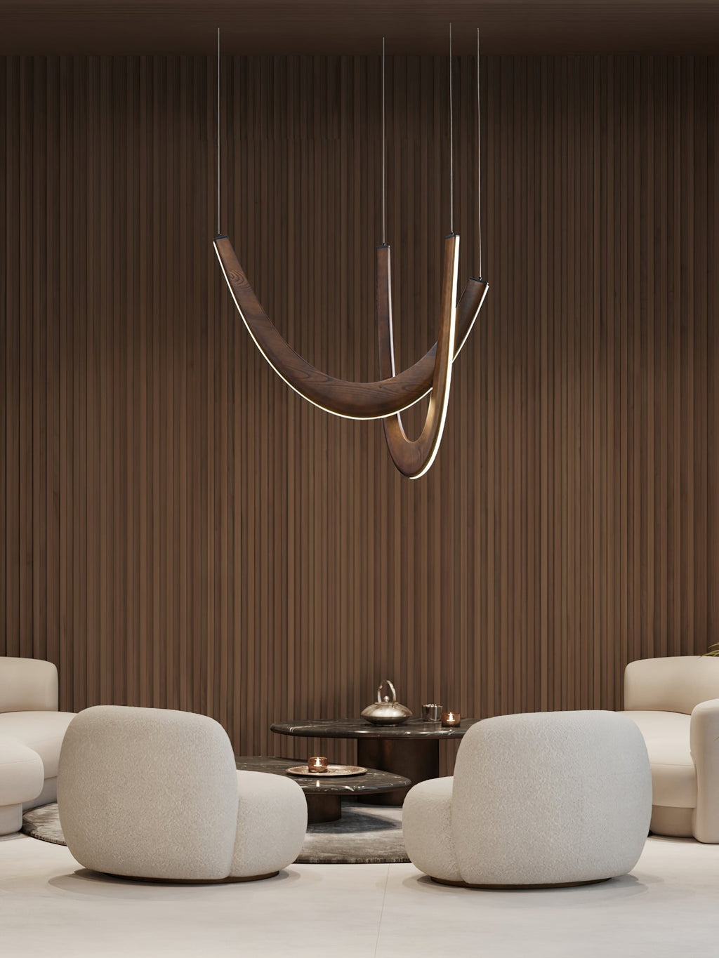 Fennora Wood Pendant Light-Moonnatur
