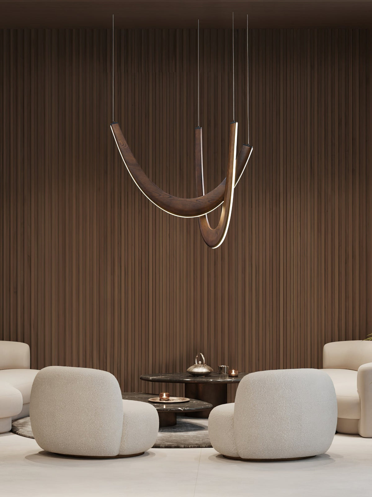Fennora Wood Pendant Light-Moonnatur
