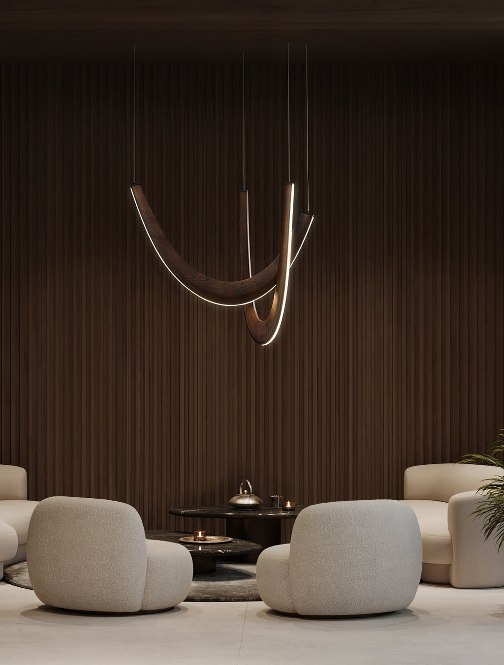 Fennora Wood Pendant Light-Moonnatur