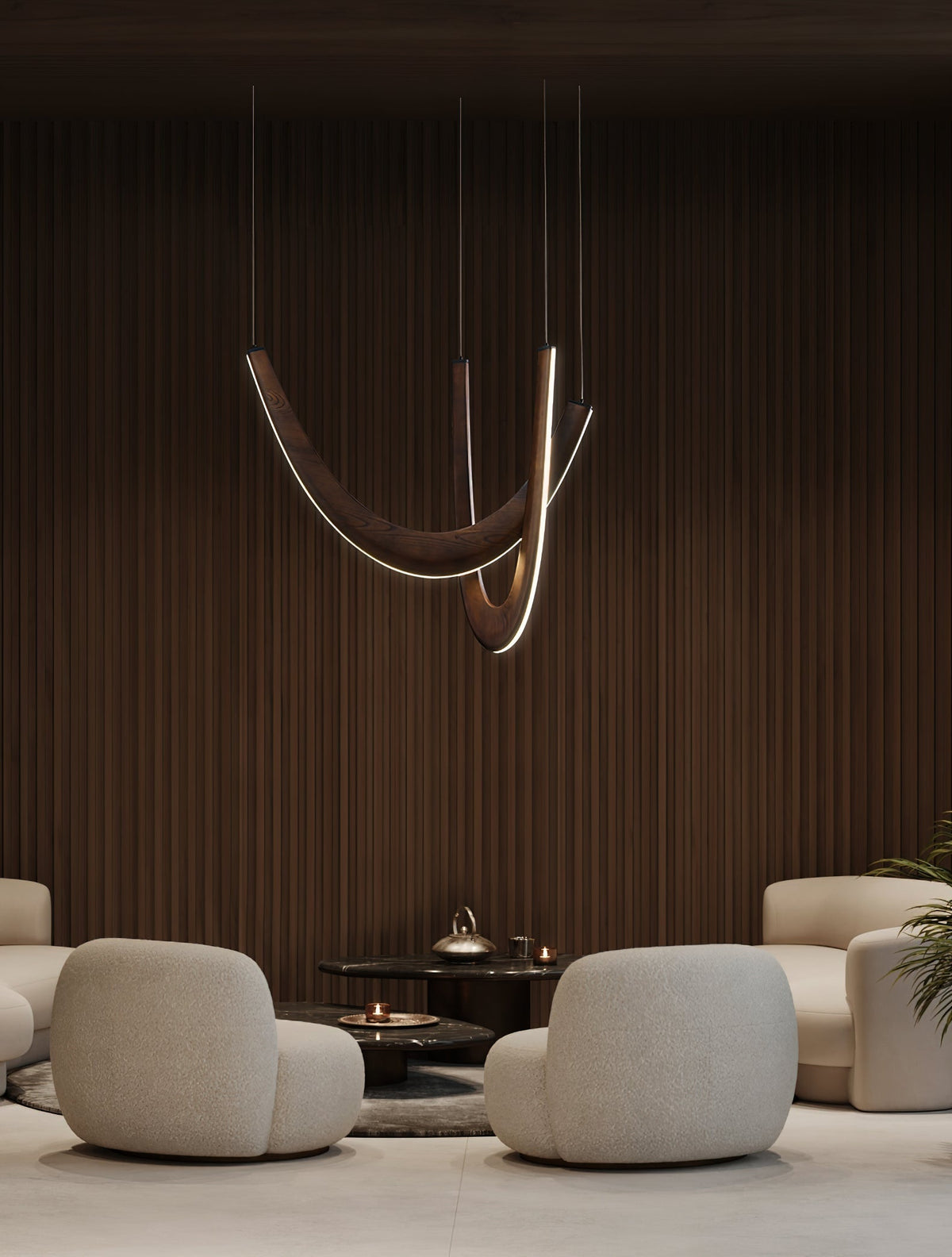 Fennora Wood Pendant Light-Moonnatur