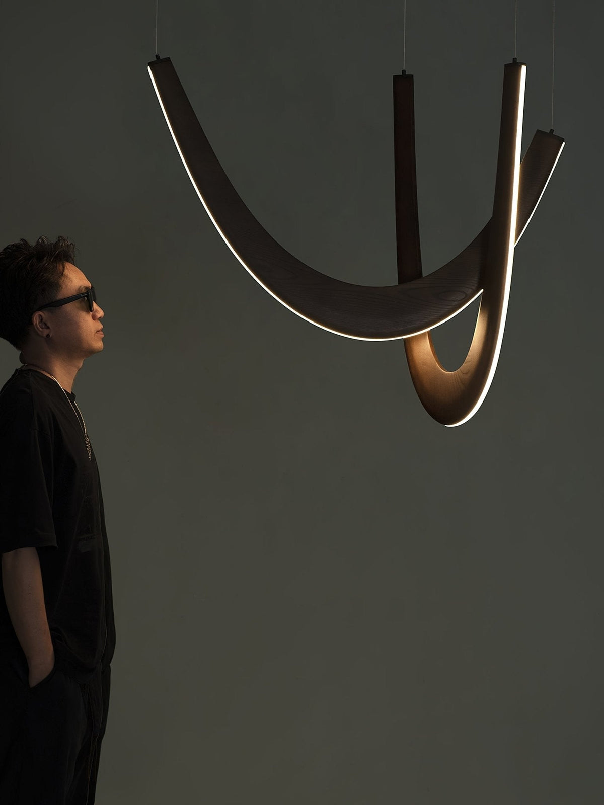 Fennora Wood Pendant Light-Moonnatur