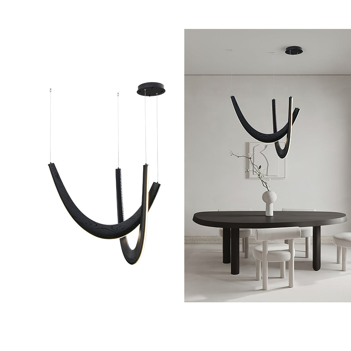 Fennora Wood Pendant Light-Moonnatur